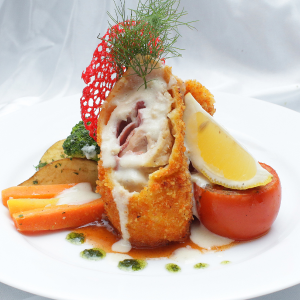 A La Kiev Crumbed Chicken Breast