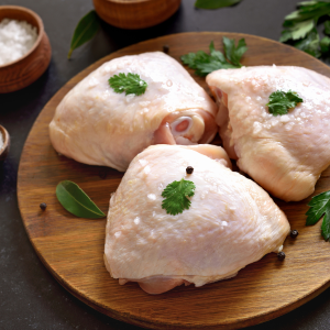 Chicken Thigh Fillets per kg (Skin ON)